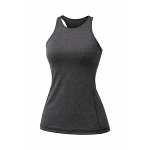 Lululemon Athleisure Gorpcore Workout Womens Gray Racerback High Neck Tank Top 2
